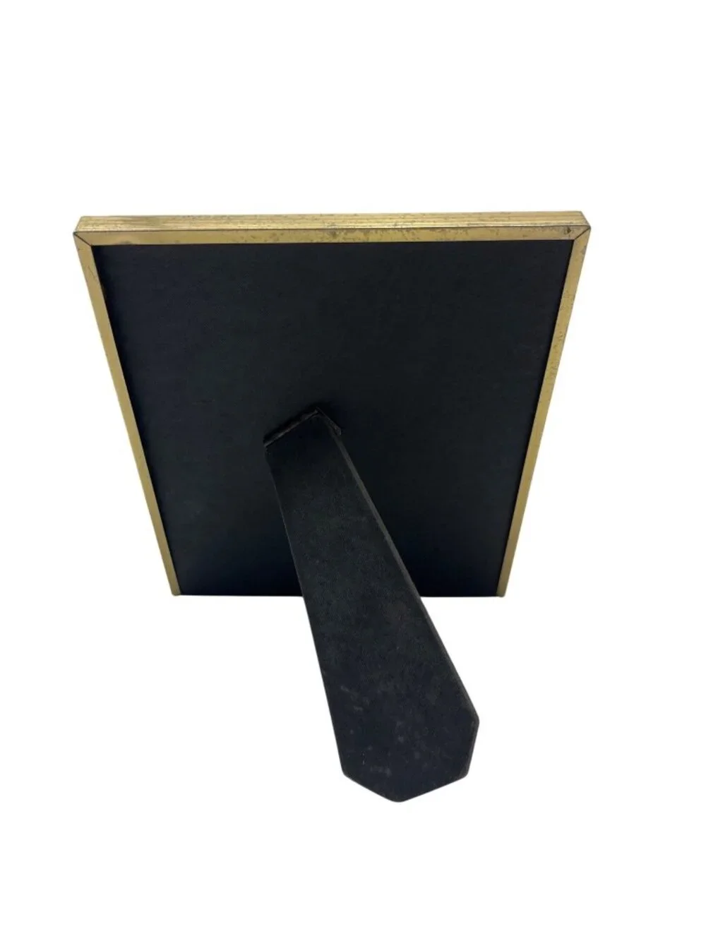 Gold-Tone 5x7 Picture Frame Easel Back & Cardboard Insert Classic No Glass 21d